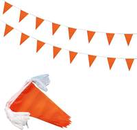 Drapeau triangulaire en polyester imperméable pour la décoration de bar et de festival, vente en gros d'usine