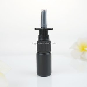 Botol semprot hidung hitam 10ml, wadah cairan obat plastik Hdpe dengan semprotan hidung hitam - Product Image 5