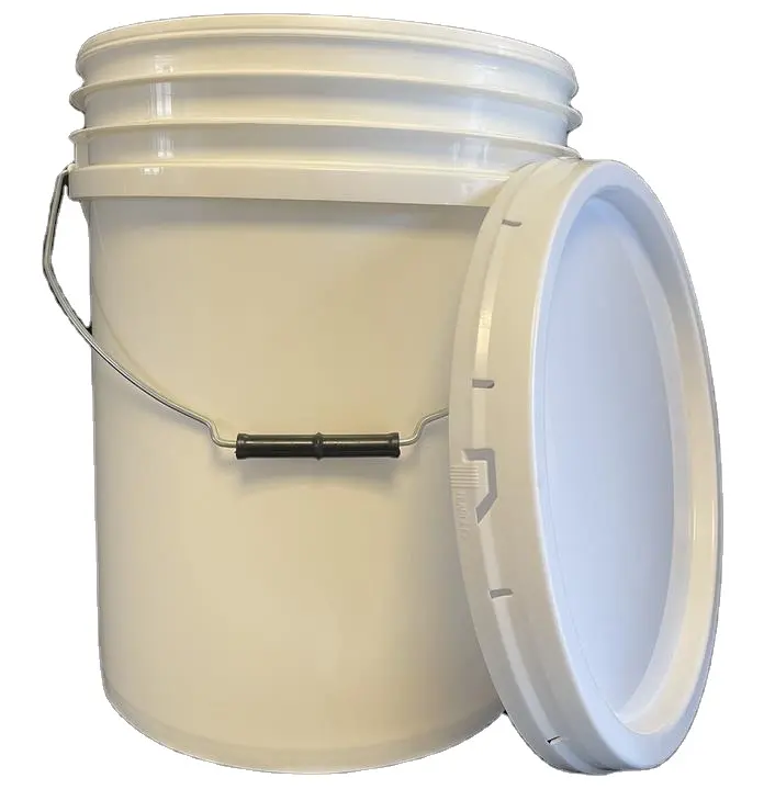 Factory suplied 5 Gallon Plastic Buckets Pails Logo oial Pail Round 5gallon Plastic buckets with easy open spout lids