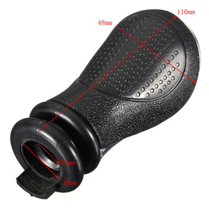 Pommeau de levier de vitesse de voiture, 5 vitesses, en alliage d'aluminium noir argenté, ergonomique, adapté pour citroën C2 C3 C4 C5 C8 - Product Image 4
