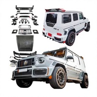 Kit carrosserie haute performance en fibre de carbone style fusée pour mise à niveau W464 Classe G B-Ra Bus B 900 AMG G63 Pare-chocs Grille Échappement