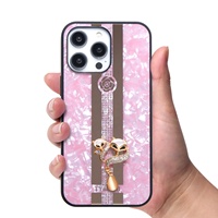 Funda Protectora de Lujo para Teléfono Móvil, Diseño de Diamantes y Zorro, TPU+PC, Resistente a Impactos, Estilo Moderno, Múltiples Colores