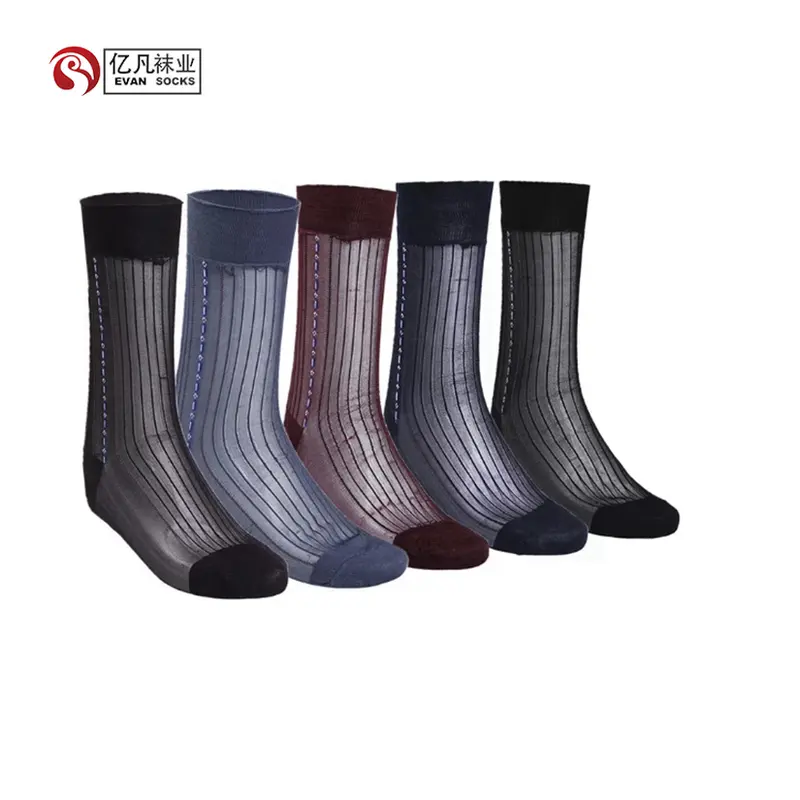 EVAN-A 1356 mens sheer dress socks men summer thin socks for sale