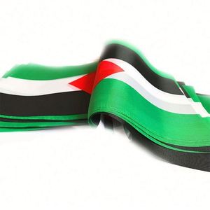 Drapeau palestinien promotionnel 5,5*8,2, décoration de fanions palestiniens, drapeau national vert rouge blanc noir pour la décoration de la cour et du jardin - Product Image 2