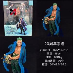 One Pieced 20th Anniversary Crew Set <span class=keywords><strong>Luffy</strong></span> Zoro <span class=keywords><strong>Nami</strong></span> Figure Anime Model Blue Attire Gift Boxed - Product Image 6