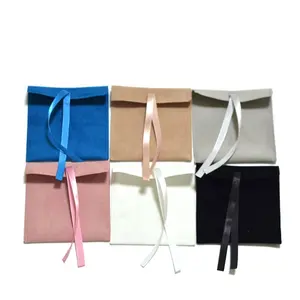 Фетровые мешочки для ювелирных изделий, стильные конверты с лентой, размер под заказ и логотип