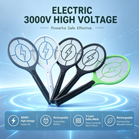 Grande raquette électrique anti-moustiques rechargeable haute tension, écologique, pour usage domestique, vente en gros