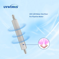 UVWORKS UVC LED IP68 Désinfection de l'eau 10W 12V/24V DC 8-15LPM Purificateur Garantie 1 an pour distributeur d'eau potable