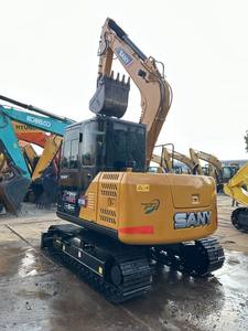 Mini-excavatrice <span class=keywords><strong>d</strong></span>'<span class=keywords><strong>occasion</strong></span> SANY SY75C de 7 tonnes à haute efficacité, certifiée EPA CE, petite pelle <span class=keywords><strong>d</strong></span>'<span class=keywords><strong>occasion</strong></span> avec grappin rotatif hydraulique - Product Image 2