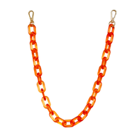 Chaîne en plastique personnalisée arc-en-ciel, accessoires de bricolage, chaîne acrylique colorée pour sac pour femme, chaîne en plastique, bandoulière