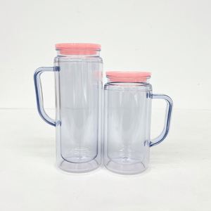 Bouteille à double paroi en plastique pré-percée pour globe à neige, 12 oz, 16 oz, avec poignée - Product Image 4