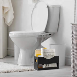 Bằng gỗ hình chữ nhật Tạp Chí Rack & chủ tầng thường vụ & Countertop cho nhà văn phòng phòng tắm trang trí nội thất tập tin & báo lưu trữ <span class=keywords><strong>bin</strong></span> - Product Image 3