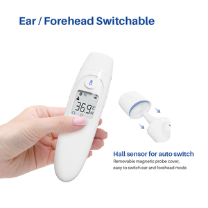 <span class=keywords><strong>Thermomètre</strong></span> infrarouge multifonctionnel pour oreille et front, avec rétroéclairage, fonction vocale, Bluetooth en option, alarme de fièvre, pour bébé et adulte - Product Image 3