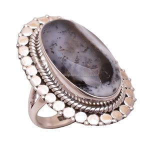 Bagues en opale de Dendrite, bijoux fins faits à la main, en vrac, bagues en argent sterling 925, fournisseurs de fabricants - Product Image 1