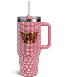Vaso Térmico Rosa con Brillantina de los Tennessee <span class=keywords><strong>Titans</strong></span>, Taza de Viaje para el Día del Partido, 40oz con Tapa y Popote, Taza de Café Personalizada para Oficina y Coche - Product Image 4