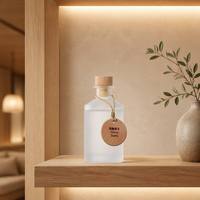 Diffuseur de parfum minimaliste en verre dépoli, huile parfumée Agrumes au lever du soleil, aromathérapie pour la maison et le bureau