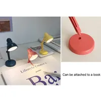 Mini livre lumière avec pince LED lampe de Table pliable nuit maison chambre ordinateur veilleuses oeil voyage livre lumière appareil ménager