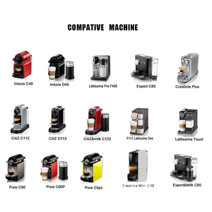 Precio al por mayor, 1 Juego de cápsulas de café reutilizables compatibles con la máquina de café espresso <span class=keywords><strong>Nespresso</strong></span>, herramienta de llenado de café, papel de filtro - Product Image 4