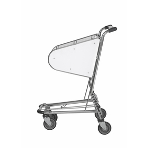 <b>Foldable</b> Metal Shopping <b>Cart</b> with Double Layer Design, Transparent Guard & Wheels for Market and Travel - Product Image 2