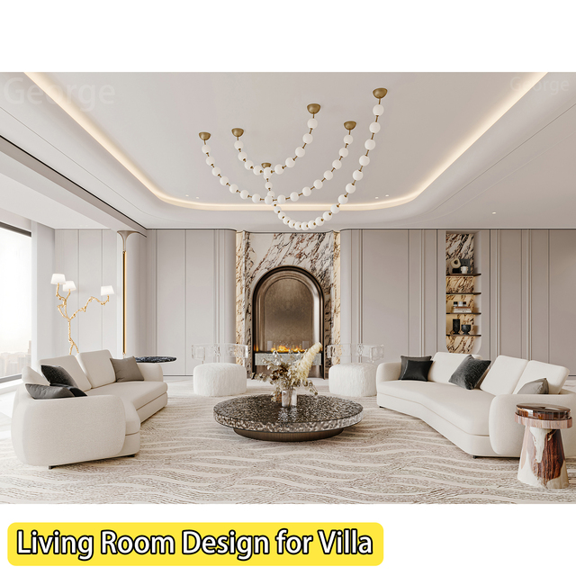 Modern 3D Rendering Graphic Design Home Apartment Interior Design Contemporary Style Eco-Friendly Durable Building Materials