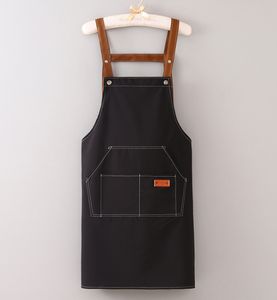 Home Cleaning Products <b>Canvas</b> Kitchen <b>Apron</b> Custom logo Washable <b>Canvas</b> Fabric Cross Back <b>Canvas</b> Barista <b>Apron</b> - Product Image 6