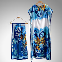 Robe longue pour femme en soie twill traditionnelle, vêtement africain, abaya musulmane, dashiki, robe de soirée, caftan de Dubaï, robe pour femme