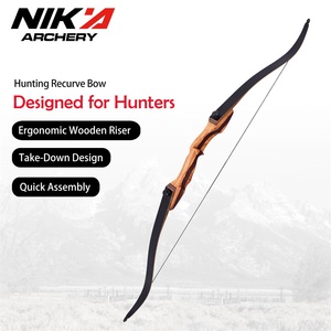 <span class=keywords><strong>Arc</strong></span> à poulies en bois Nika Archery 20-60 LBS pour chasseurs, tir en plein air, <span class=keywords><strong>chasse</strong></span>, 62-64 pouces, <span class=keywords><strong>arc</strong></span> recurve démontable - Product Image 3