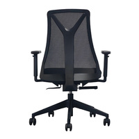 Chaise de bureau ergonomique pivotante en maille Via Clio, hauteur réglable, structure en nylon, base en plastique, accoudoirs 2D/3D/4D, appuie-tête réglable
