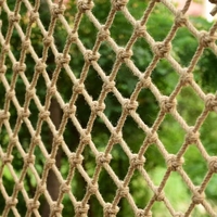 Filet en corde de chanvre décoratif de 3 mm, 6 mm, 8 mm, 12 mm, taille personnalisable, support pour plantes, filet en jute naturel, treillis en jute