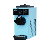 Machine à glace molle industrielle compacte Leyi, pré-refroidissement, capacité 6L, acier inoxydable, nettoyage automatique, usage commercial, rose, de comptoir