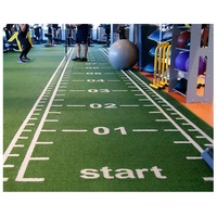 Maßgefertigter Kunstrasen-Bodenbelag für Indoor-Training, Langlebige Rutschfeste Verschleißfeste Oberfläche für Kommerzielle Fitnesszentren