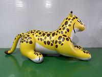 Modèles d'animaux gonflables léopard et animaux de dessin animé en PVC, certifiés CE, couleur et logo personnalisables pour usage universel