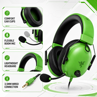 Casque de jeu filaire Razer BlackShark V2 X, son surround 7.1, haut-parleurs de 50 mm, réduction de bruit, faible latence, contrôle par application, micro pour esports