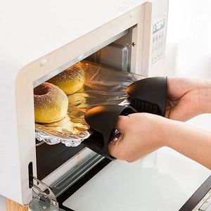 Silicone Heat Resistant Gloves Cooking Pinch Gloves Finger Protector Pot Holder for <b>Kitchen</b> - Product Image 6