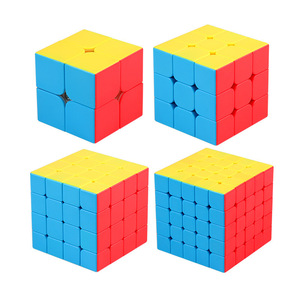 <b>Magic</b> Dragon 2345x2 Rubik's Cube Odd Shape Combination Set Carbon Fiber Macaron Colored Competition Puzzle For Teens - Product Image 2