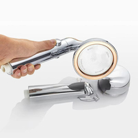 Pommeau de douche moderne en plastique ABS haute pression avec bras, ensemble de salle de bain économe en eau pour projets hôteliers