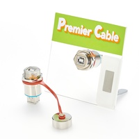 Adaptor Panel Mount Tahan Air IP67 USB2.0 Tipe B Female ke Female untuk Printer dan Scanner Industri