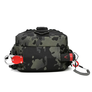 Bolsa de pesca táctica, bandolera, equipo de señuelo, mochila con soporte para caña, organizador de aparejos impermeable para viajes/pescadores al aire libre - Product Image 6