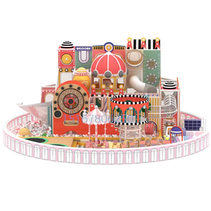 ชุดสไลด์เพลย์เฮ้าส์ที่มีสีสันสำหรับเด็กเครื่องเล่นในร่มที่มีสีสันอุปกรณ์สนามเด็กเล่นในร่มพลาสติกโฟมใช้ในบ้าน - Product Image 6