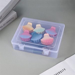 Clear Plastic <b>Cosmetic</b> <b>Storage</b> <b>Box</b> Hair Clip Accessory Organizer Container for Home and Parts <b>Storage</b> - Product Image 1