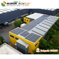Bluesun kosten günstig für Grid Hybrid 10kW 20kW 30kW Batterie Lithium Solar Wind Komplettes Sonnensystem für zu Hause