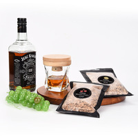 Kit d'infusion de whisky en bois de hêtre personnalisé, coffret cadeau en bois, accessoires pour bar, maison, cocktails, plateaux à snacks, marque Jianxin