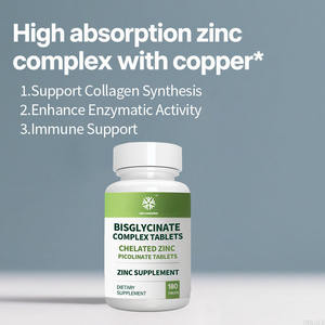 OEM chelato integratore di zinco per adulti supporto sintesi del collagene migliorare l'attività enzimatica compresse complesse bisglicinato - Product Image 5