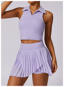 Bra Olahraga Golf Wanita, Celana Pendek Pemanasan, Gaun Tenis Fitness, Set Tenis Wanita, Rok Olahraga - Product Image 3