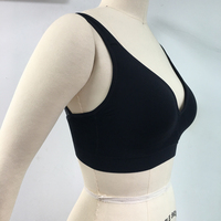 Durable recyclé performance nylon spandex sans fil sans couture moulé tasse souple push up soutien-gorge de sport mode sexy dentelle garnie