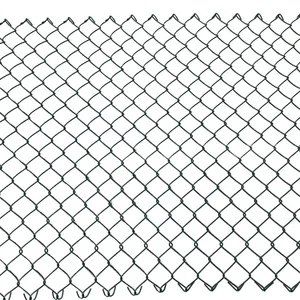 Boundary wall galvanized pvc coated wire mesh chain link fence for sale