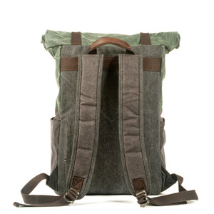Mochila impermeable de estilo americano Vintage para exteriores, gran capacidad, Canapa Zaino para actividades de viaje, escalada, Camping, portátiles - Product Image 2