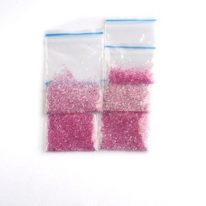 Saphir rose naturel de haute qualité, couleur rose, forme ronde, taille 0,8 mm - Product Image 3