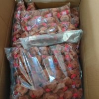 Promotion pas cher Mini porte-clés en peluche jouet 10cm doux ours en peluche OEM logo peluches sac pendentif porte-clés peluche Anime poupée pour enfants