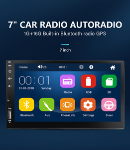 2 Din 7 "HD 7049b MP5 màn hình cảm ứng xe đài phát thanh đầu đơn vị <span class=keywords><strong>FM</strong></span> <span class=keywords><strong>modulator</strong></span> cho BT gương liên kết Stereo người chơi - Product Image 6